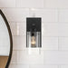 Vanity Nuvo 60-7271 Sommerset - 1 Light - Vanity Fixture - Matte Black Finish with Clear Glass Nuvo
