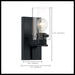 Vanity Nuvo 60-7271 Sommerset - 1 Light - Vanity Fixture - Matte Black Finish with Clear Glass Nuvo