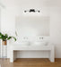 Vanity Nuvo 60-7274 Sommerset - 4 Light - Vanity Fixture - Matte Black Finish with Clear Glass Nuvo