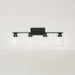 Vanity Nuvo 60-7274 Sommerset - 4 Light - Vanity Fixture - Matte Black Finish with Clear Glass Nuvo