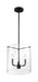 Pendant Nuvo 60-7277 Sommerset - 3 Light - Pendant Fixture - Matte Black Finish with Clear Glass Nuvo