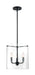 Pendant Nuvo 60-7277 Sommerset - 3 Light - Pendant Fixture - Matte Black Finish with Clear Glass Nuvo