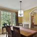 Pendant Nuvo 60-7277 Sommerset - 3 Light - Pendant Fixture - Matte Black Finish with Clear Glass Nuvo