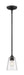 Mini Pendant Nuvo 60-7280 Bransel - 1 Light - Mini Pendant Fixture - Matte Black Finish with Clear Seeded Glass Nuvo