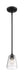 Mini Pendant Nuvo 60-7280 Bransel - 1 Light - Mini Pendant Fixture - Matte Black Finish with Clear Seeded Glass Nuvo