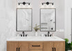 Vanity Nuvo 60-7283 Bransel - 3 Light - Vanity Fixture - Matte Black Finish with Clear Seeded Glass Nuvo