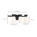 Vanity Nuvo 60-7313 Caleta - 3 Light - Vanity Fixture - Black Finish with Frosted Cylindrical Glass Nuvo