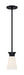Mini Pendant Nuvo 60-7314 Caleta - 1 Light - Mini Pendant Fixture - Black Finish with Frosted Cylindrical Glass Nuvo