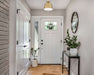 Semi Flush Nuvo 60-7322 Motif - 1 Light - 10 in. - Semi-Flush Brushed Brass with White Accent Nuvo