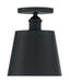 Semi Flush Nuvo 60-7331 Motif - 1 Light - 7 in. - Semi-Flush Black with Gold Accent Nuvo