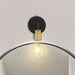 Sconce Nuvo 60-7341 Ryder - 1 Light - Wall Sconce Fixture - Black Finish with Brushed Brass Sockets Nuvo