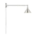 Sconce Nuvo 60-7362 Delancey Swing Arm Lamp - Polished Nickel with Switch - Polished Nickel Finish Nuvo
