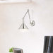 Sconce Nuvo 60-7362 Delancey Swing Arm Lamp - Polished Nickel with Switch - Polished Nickel Finish Nuvo