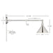 Sconce Nuvo 60-7362 Delancey Swing Arm Lamp - Polished Nickel with Switch - Polished Nickel Finish Nuvo