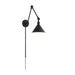Sconce Nuvo 60-7363 Delancey Swing Arm Lamp - Matte Black with Switch Nuvo