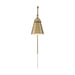 Sconce Nuvo 60-7367 Bayard Swing Arm Lamp - Burnished Brass with Switch Nuvo