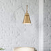 Sconce Nuvo 60-7367 Bayard Swing Arm Lamp - Burnished Brass with Switch Nuvo