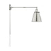 Sconce Nuvo 60-7368 Bayard Swing Arm Lamp - Polished Nickel with Switch - Polished Nickel Finish Nuvo