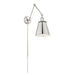 Sconce Nuvo 60-7368 Bayard Swing Arm Lamp - Polished Nickel with Switch - Polished Nickel Finish Nuvo