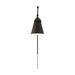 Sconce Nuvo 60-7369 Bayard Swing Arm Lamp - Matte Black with Switch Nuvo