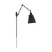 Sconce Nuvo 60-7369 Bayard Swing Arm Lamp - Matte Black with Switch Nuvo