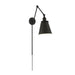 Sconce Nuvo 60-7369 Bayard Swing Arm Lamp - Matte Black with Switch Nuvo