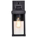 Wall Lantern Nuvo 60-7371 Corning - 1 Light Medium Wall Lantern - Matte Black with Clear Glass Nuvo