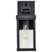 Wall Lantern Nuvo 60-7371 Corning - 1 Light Medium Wall Lantern - Matte Black with Clear Glass Nuvo