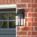 Wall Lantern Nuvo 60-7371 Corning - 1 Light Medium Wall Lantern - Matte Black with Clear Glass Nuvo