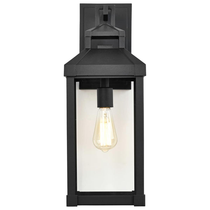 Wall Lantern Nuvo 60-7372 Corning - 1 Light Large Wall Lantern - Matte Black with Clear Glass Nuvo