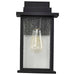 Wall Lantern Nuvo 60-7375 Sullivan - 1 Light Medium Wall Lantern - Matte Black with Clear Seeded Glass Nuvo