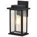 Wall Lantern Nuvo 60-7375 Sullivan - 1 Light Medium Wall Lantern - Matte Black with Clear Seeded Glass Nuvo