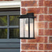 Wall Lantern Nuvo 60-7376 Sullivan - 1 Light Large Wall Lantern - Matte Black with Clear Seeded Glass Nuvo