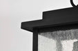 Hanging Lantern Nuvo 60-7377 Sullivan Collection Outdoor 16 inch Hanging Light - Matte Black Finish with Clear Seeded Glass Nuvo