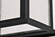 Hanging Lantern Nuvo 60-7377 Sullivan Collection Outdoor 16 inch Hanging Light - Matte Black Finish with Clear Seeded Glass Nuvo