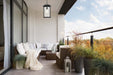 Hanging Lantern Nuvo 60-7377 Sullivan Collection Outdoor 16 inch Hanging Light - Matte Black Finish with Clear Seeded Glass Nuvo