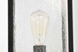 Post Lantern Nuvo 60-7378 Sullivan Collection Outdoor 17 inch Post Light Pole Lantern - Matte Black Finish with Clear Seeded Glass Nuvo