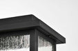 Post Lantern Nuvo 60-7378 Sullivan Collection Outdoor 17 inch Post Light Pole Lantern - Matte Black Finish with Clear Seeded Glass Nuvo