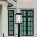 Post Lantern Nuvo 60-7378 Sullivan Collection Outdoor 17 inch Post Light Pole Lantern - Matte Black Finish with Clear Seeded Glass Nuvo