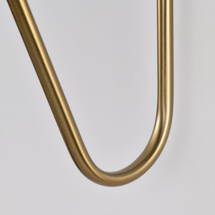 Sconce Nuvo 60-7392 Trilby - 1 Light - Wall Sconce - Matte White with Burnished Brass Nuvo