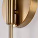 Sconce Nuvo 60-7392 Trilby - 1 Light - Wall Sconce - Matte White with Burnished Brass Nuvo