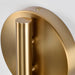 Sconce Nuvo 60-7392 Trilby - 1 Light - Wall Sconce - Matte White with Burnished Brass Nuvo