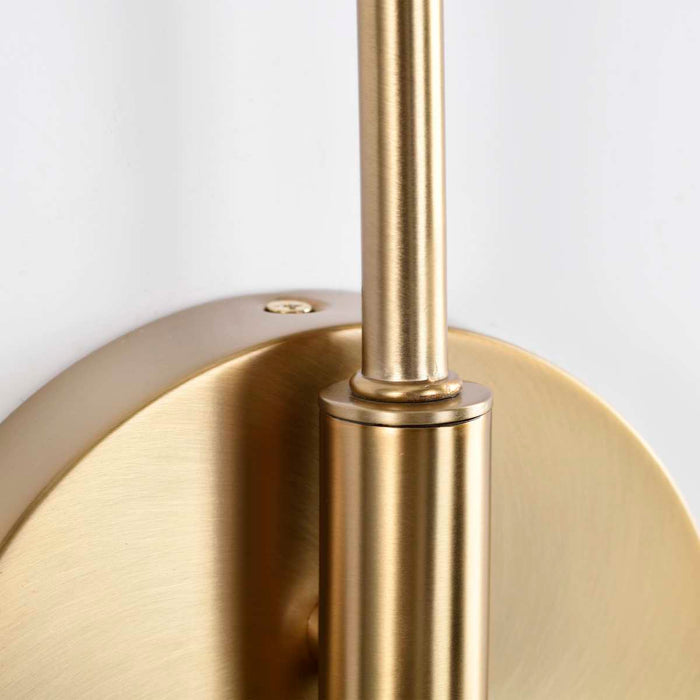 Sconce Nuvo 60-7393 Trilby - 2 Light - Wall Sconce - Matte Black with Burnished Brass Nuvo