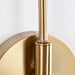 Sconce Nuvo 60-7393 Trilby - 2 Light - Wall Sconce - Matte Black with Burnished Brass Nuvo