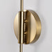 Sconce Nuvo 60-7393 Trilby - 2 Light - Wall Sconce - Matte Black with Burnished Brass Nuvo