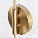 Sconce Nuvo 60-7393 Trilby - 2 Light - Wall Sconce - Matte Black with Burnished Brass Nuvo