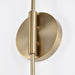 Sconce Nuvo 60-7394 Trilby - 2 Light - Wall Sconce Matte White with Burnished Brass Nuvo