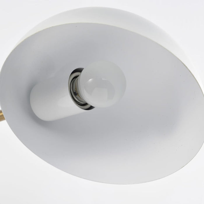 Sconce Nuvo 60-7394 Trilby - 2 Light - Wall Sconce Matte White with Burnished Brass Nuvo