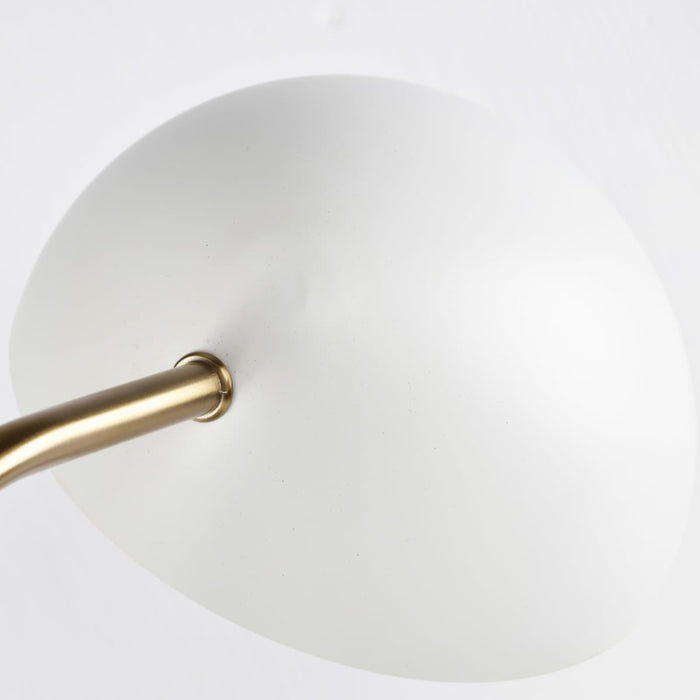 Sconce Nuvo 60-7394 Trilby - 2 Light - Wall Sconce Matte White with Burnished Brass Nuvo