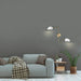 Sconce Nuvo 60-7394 Trilby - 2 Light - Wall Sconce Matte White with Burnished Brass Nuvo